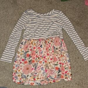 Little Sleepies Mauve Meadows Dress/Onsie 12-18M